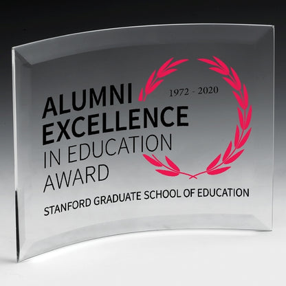 4 Colour Process Curved Standing Award