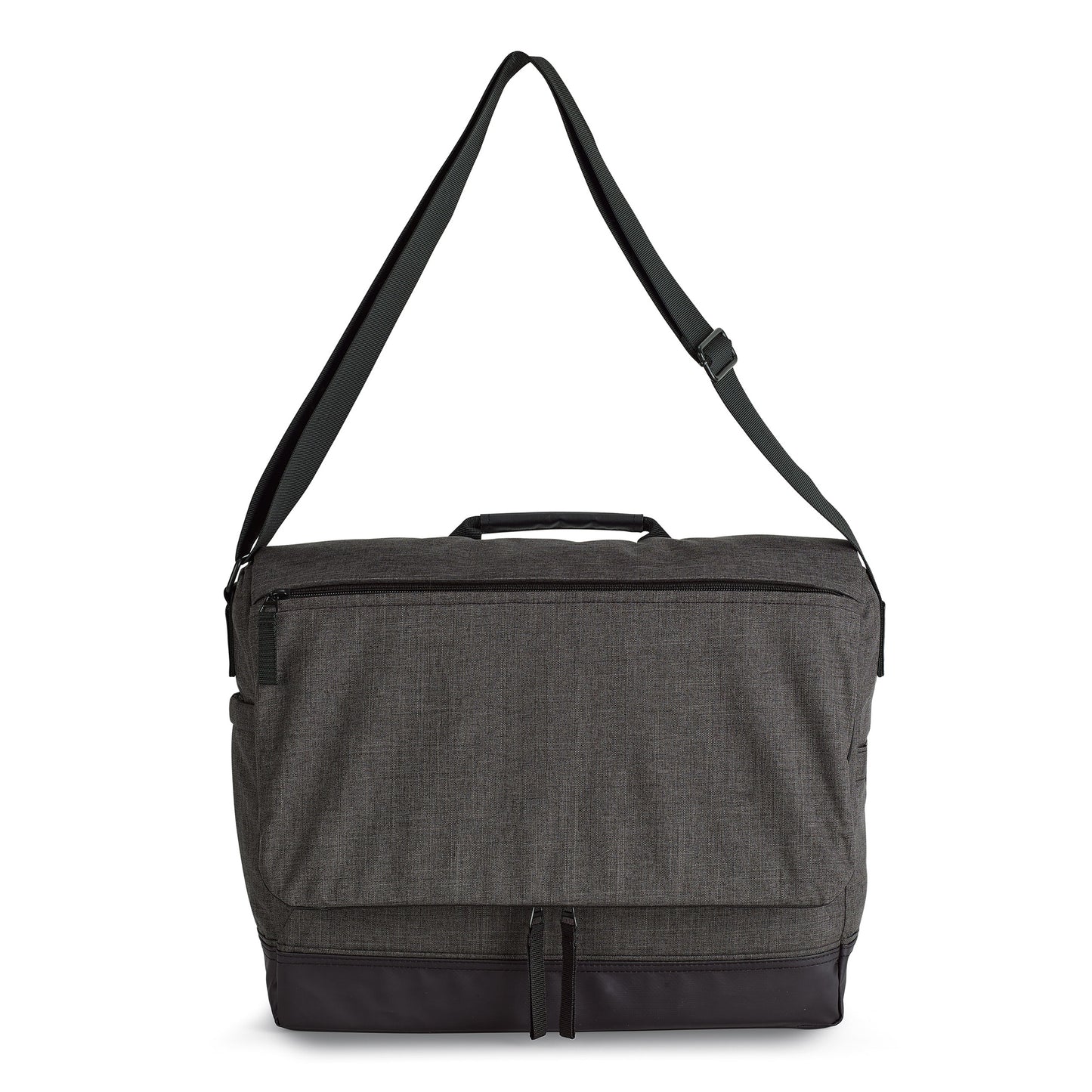 Charcoal Heather-Black Heritage Supply Tanner Laptop Messenger Bag