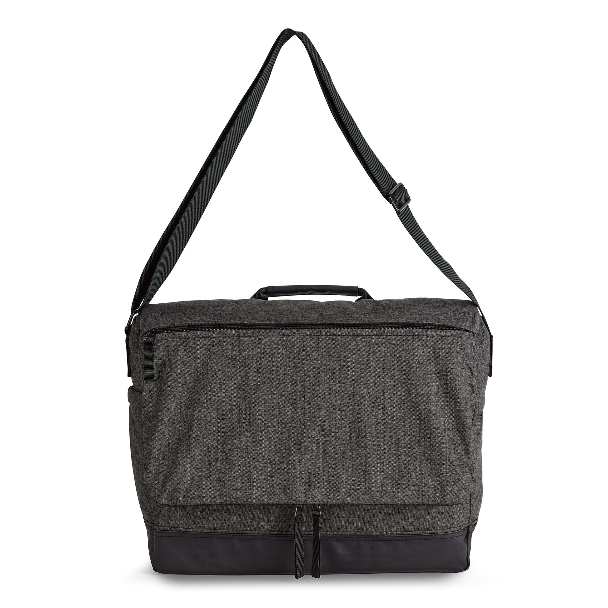 Charcoal Heather-Black Heritage Supply Tanner Laptop Messenger Bag
