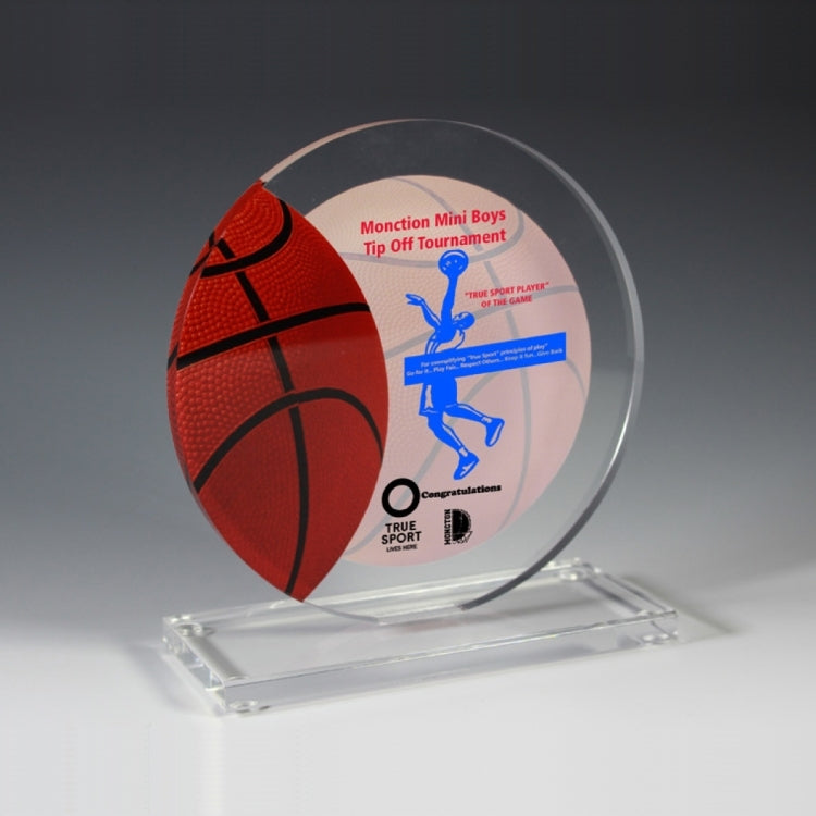 Basketball Achievement Award - 4 Color Process - (5¾" x 6¼")