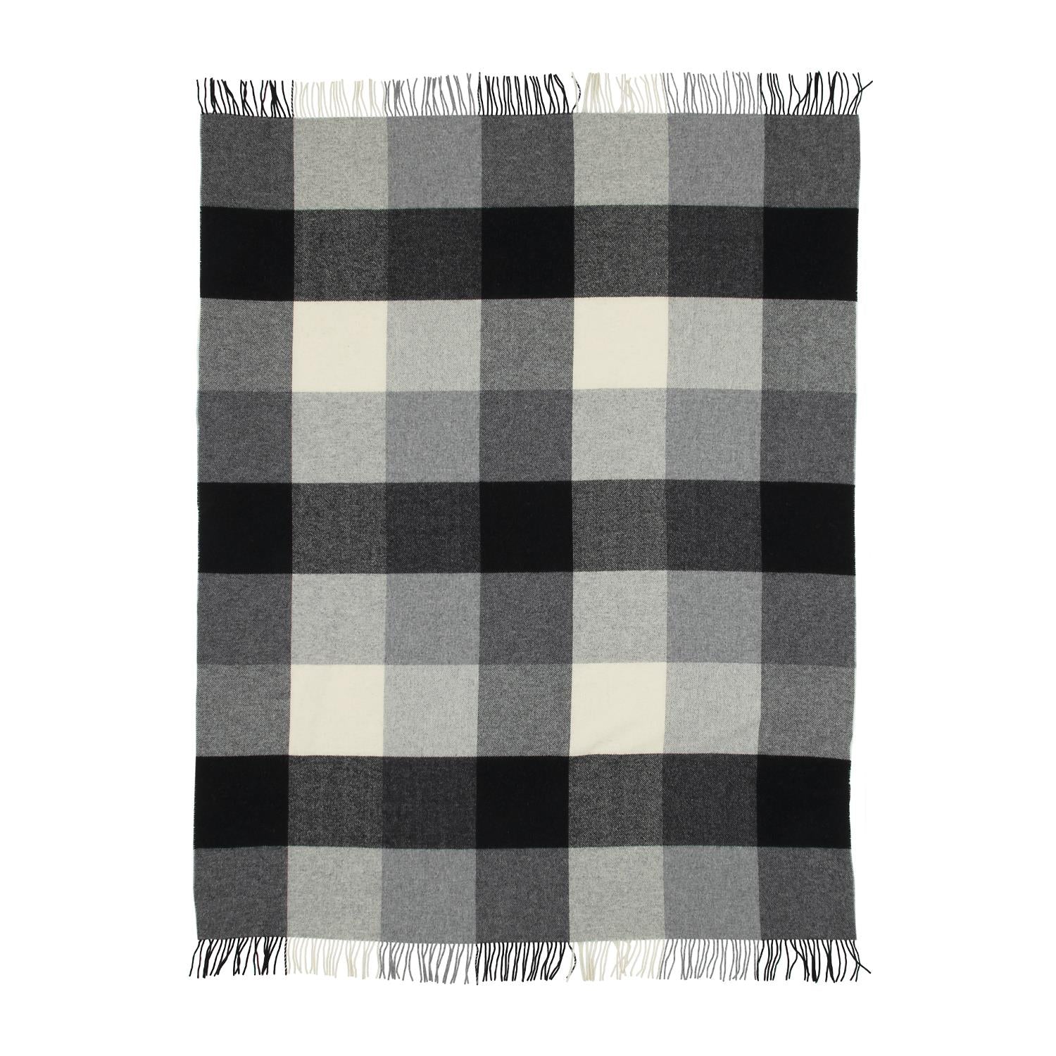 Yorkshire Plaid Wool Blanket L