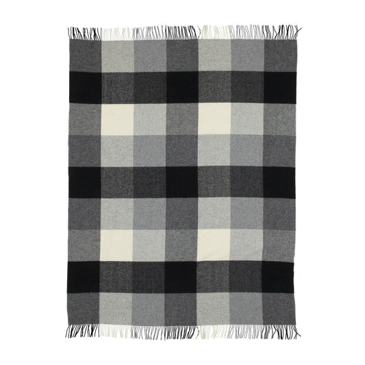 Yorkshire Plaid Wool Blanket L
