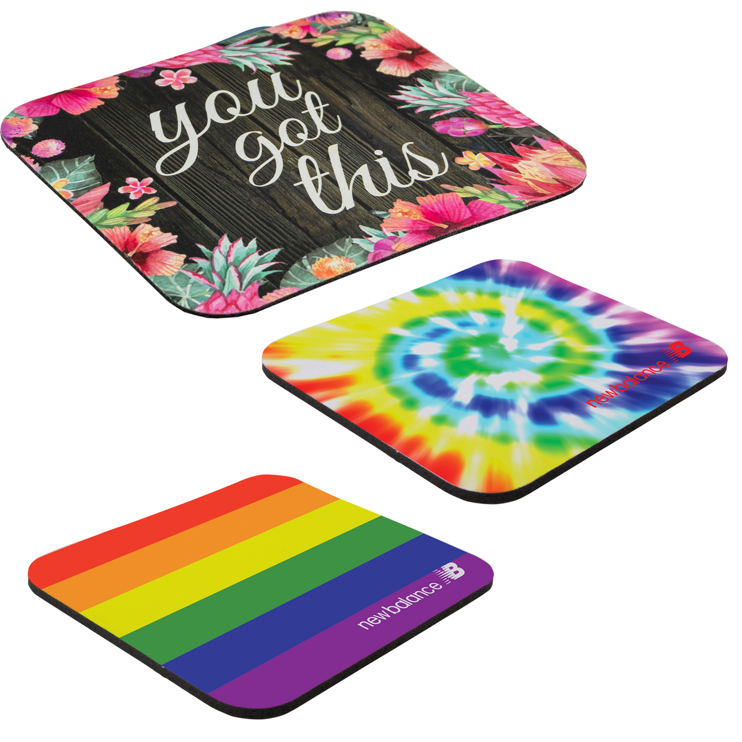 Rainbow 7"x8"x1/8" Soft Mouse Pad