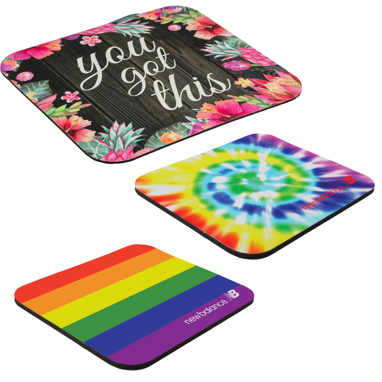 Rainbow 7"x8"x1/8" Soft Mouse Pad