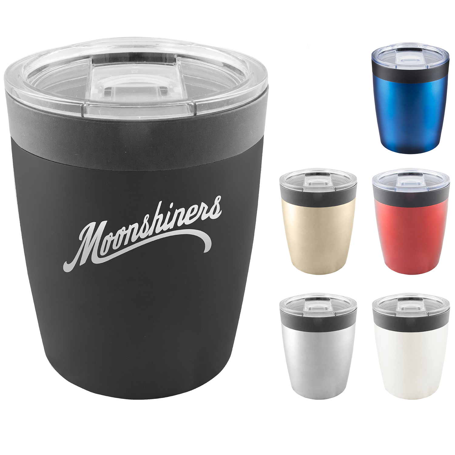 Black 8 Oz Mini Tumbler