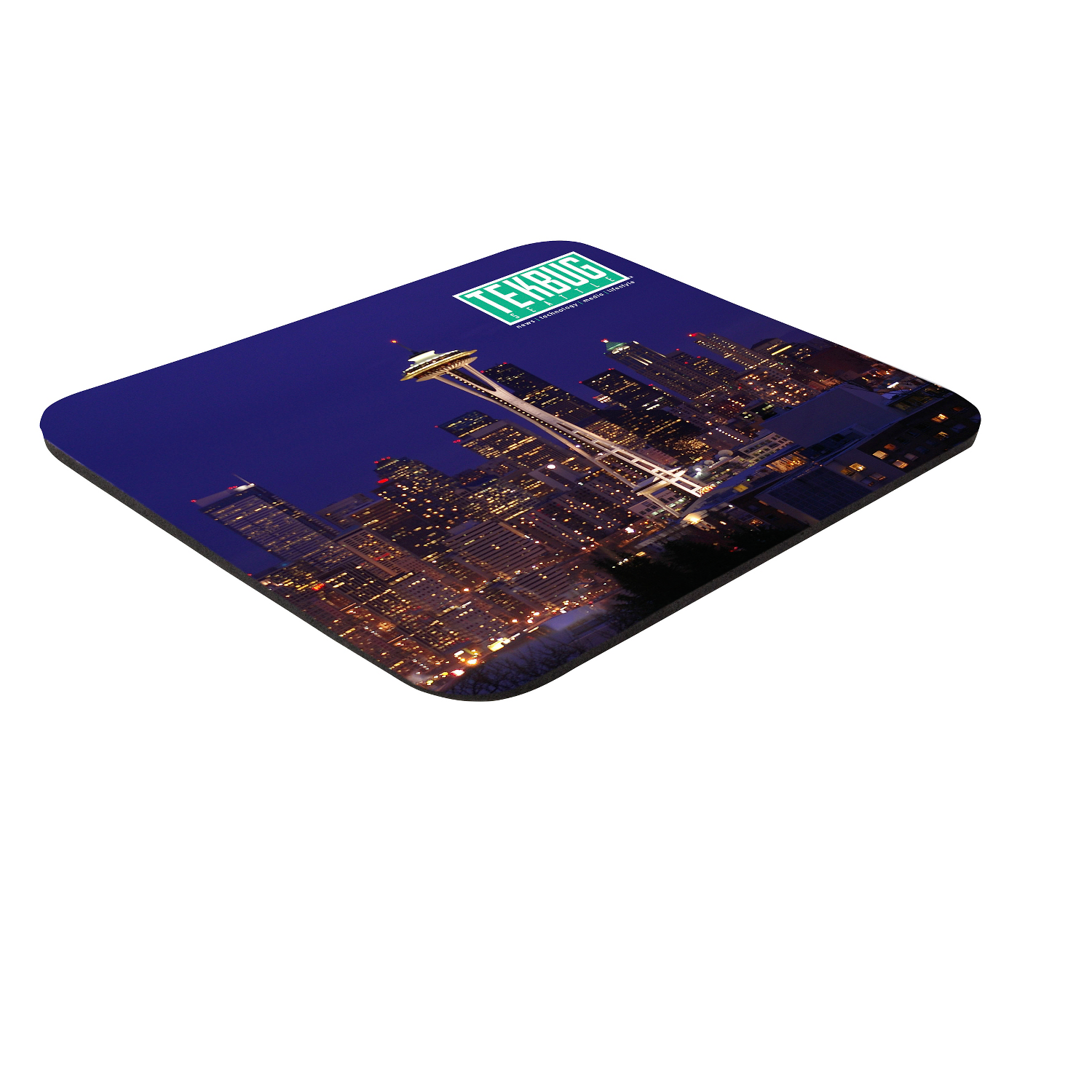 White 8" X 9-1/2" X 1/8" Full Color Hard Mouse Pad