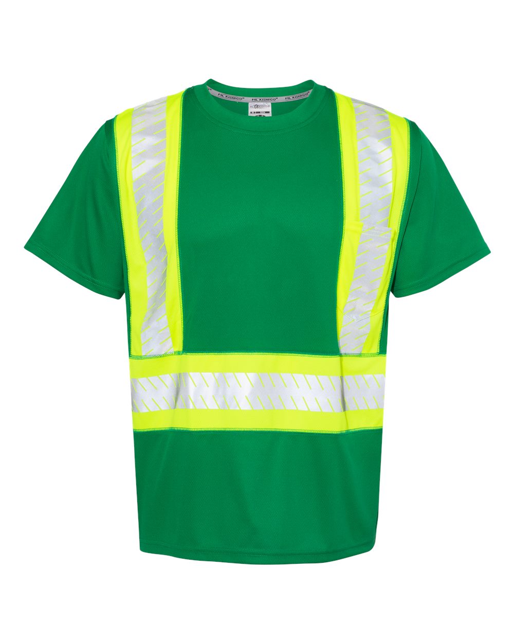 Unisex EV Series® Enhanced Visibility Contrast Pocket T-Shirt - B200-204