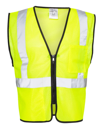 Unisex Double-Pocket Zippered Economy Class 2  Vest - 1537-1538