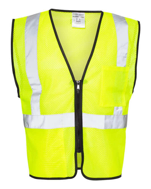 Unisex Double-Pocket Zippered Economy Class 2  Vest - 1537-1538