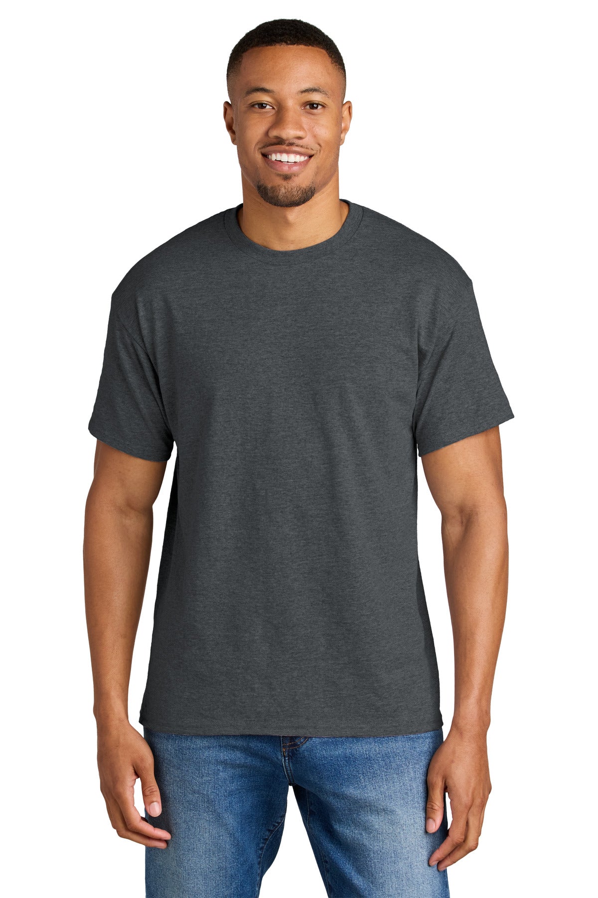 SanMar 8000_darkheather_model_front.jpg