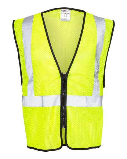 Unisex Zippered Mesh Economy Class 2 Vest - 1547-1548