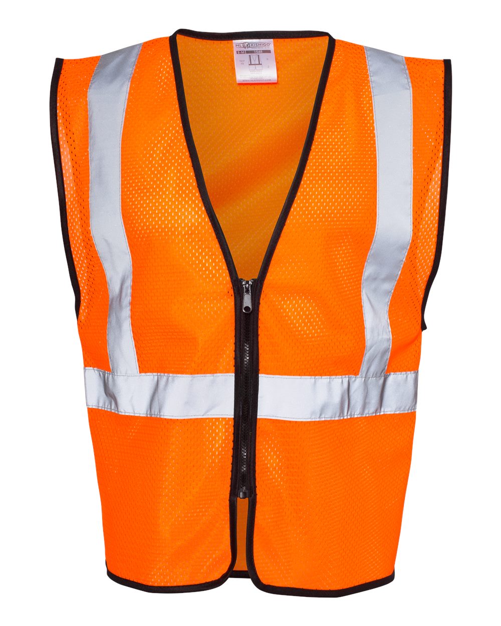 Unisex Zippered Mesh Economy Class 2 Vest - 1547-1548