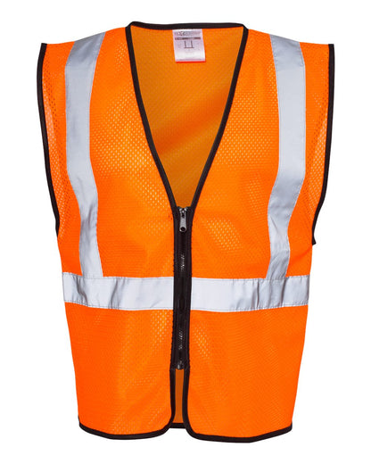 Unisex Zippered Mesh Economy Class 2 Vest - 1547-1548