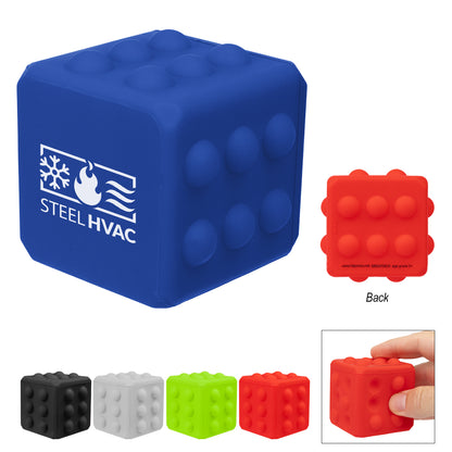 BLACK Push Pop Cube Fidget Toy