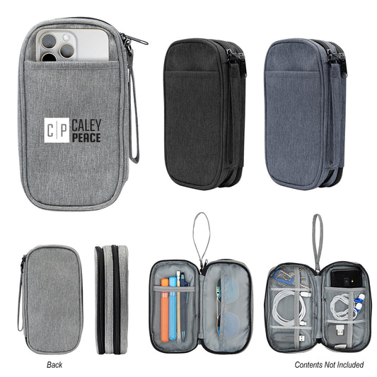 RECYCLED HEATHERED BLACK Tandem Tech Travel Organizer