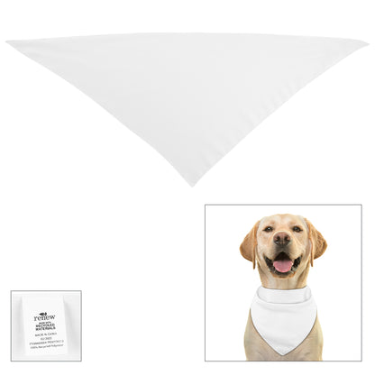 Full Color Large Triangle rPET Pet Bandana