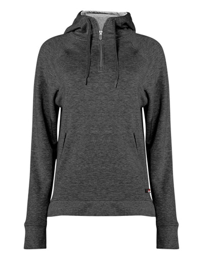 Women's FitFlex French Terry Quarter-Zip Hooded Pullover - 1051