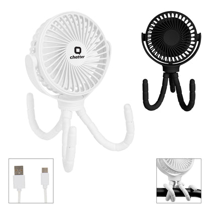 Portable Rechargeable Fan With Flexible Tripod