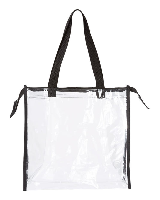 OAD Clear Zippered Tote with Full Gusset - OAD5006
