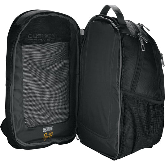 Front View of Gray High Sierra Fly-By 17" Computer Backpack