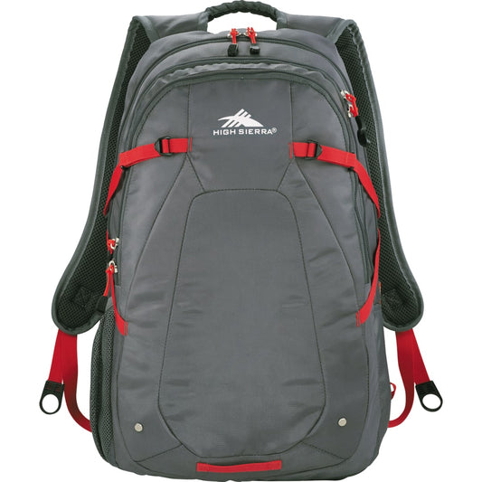 Front View of Gray High Sierra Fallout 17" Computer Backpack