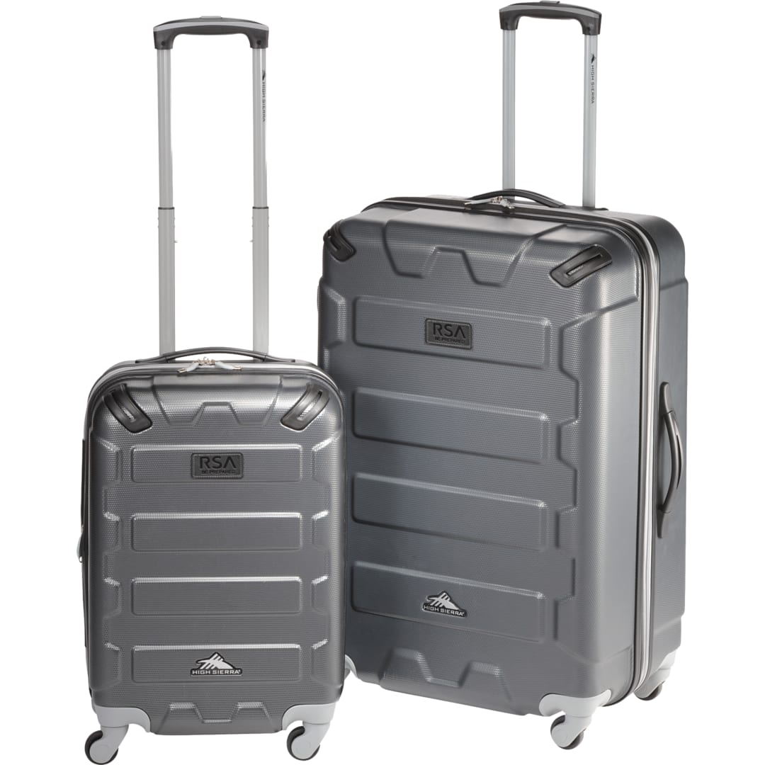 Front View of Gray High Sierra®  2pc Hardside Luggage Set