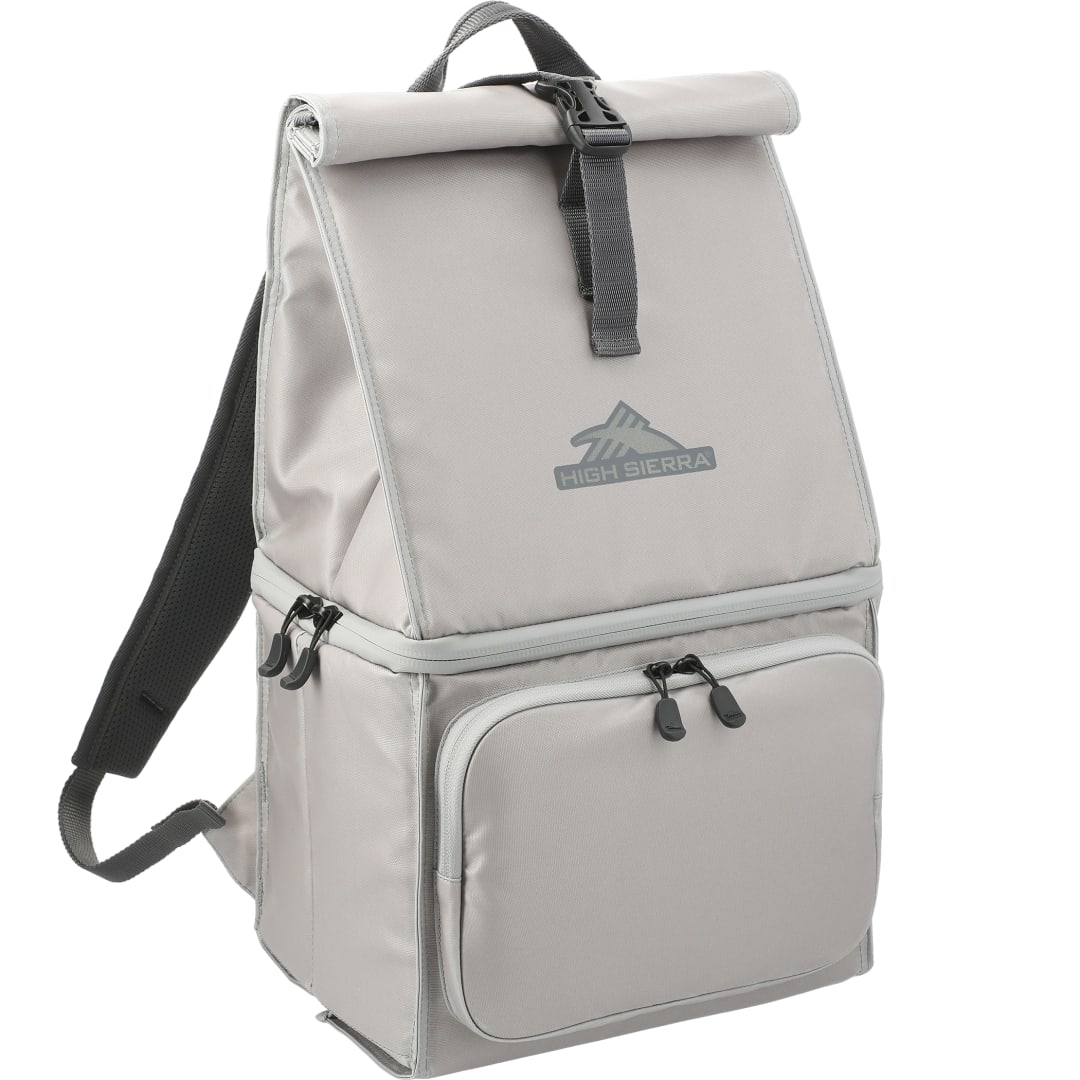 Gray High Sierra 12 Can Backpack Cooler