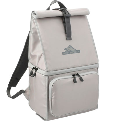 Gray High Sierra 12 Can Backpack Cooler