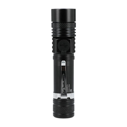 Front View of Black High Sierra Eco 160 Lumen LED Flashlight