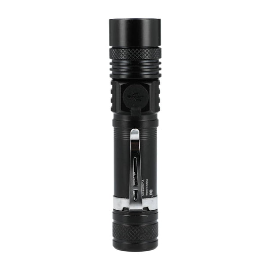 Front View of Black High Sierra Eco 160 Lumen LED Flashlight