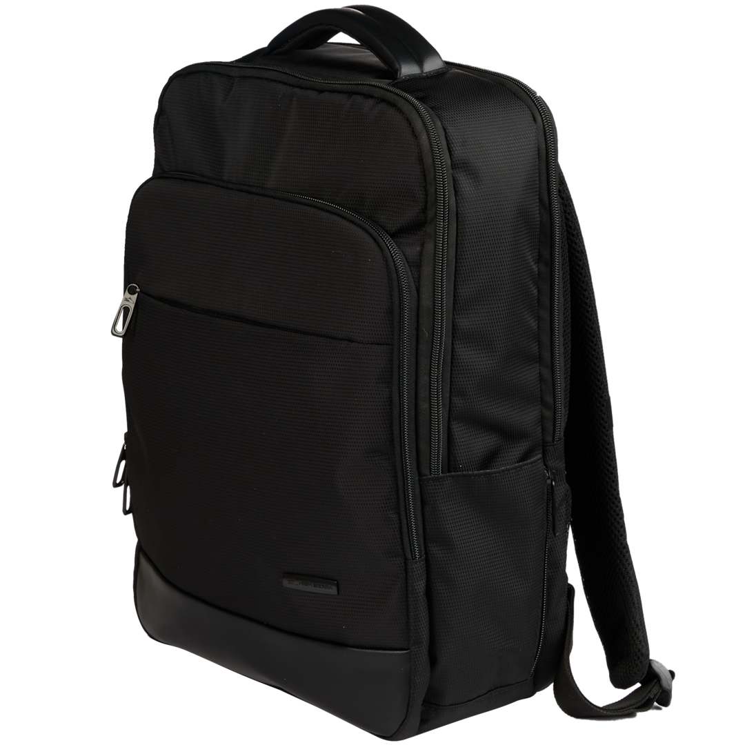 Front View of Black High Sierra Recycled Armagh Backpack