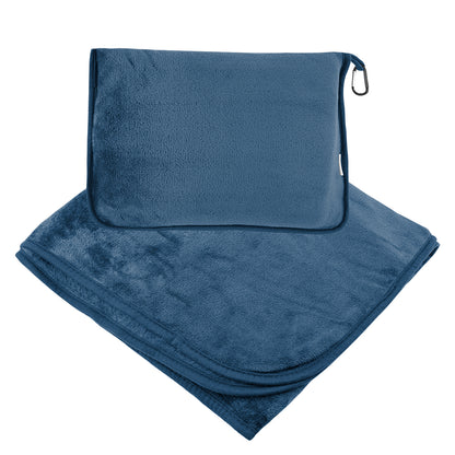 En Route rPET Travel Blanket With Trolley Pillow Pouch