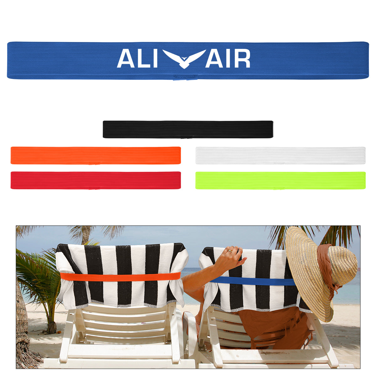 BLACK Chair Band Towel Holder