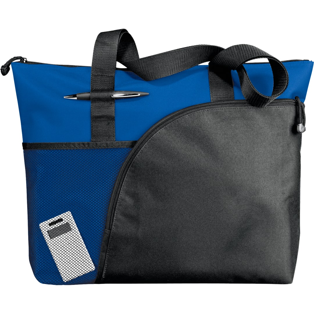 Black Excel Sport Zippered Utility Business Tote