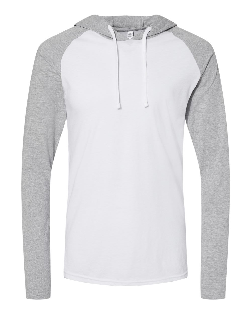 Men's Fine Jersey Hooded Long Sleeve Raglan T-Shirt - 6917