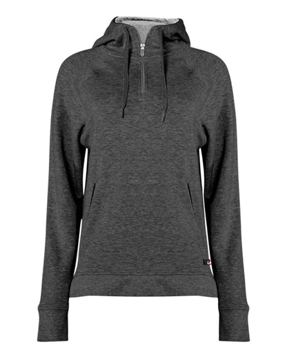 Women's FitFlex French Terry Quarter-Zip Hooded Pullover - 1051