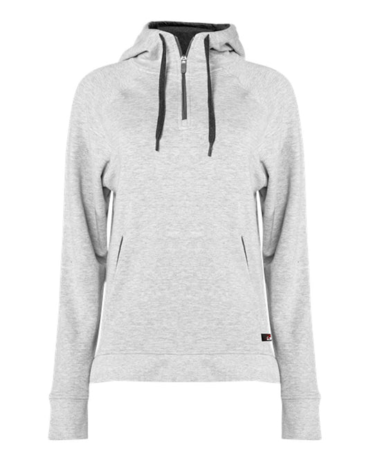 Women's FitFlex French Terry Quarter-Zip Hooded Pullover - 1051