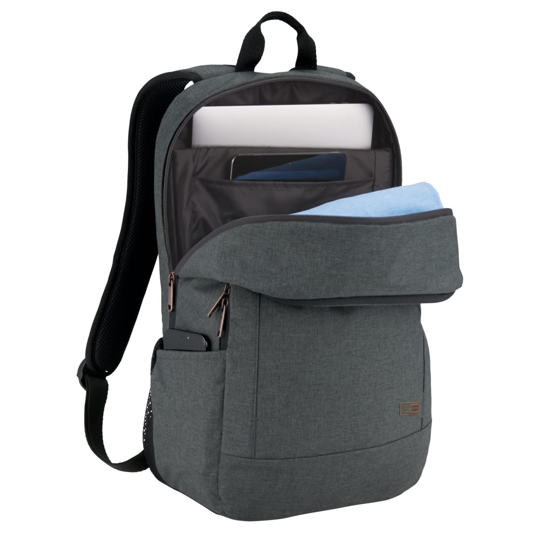 Front View of Gray Case Logic ERA 16" Computer Backpack