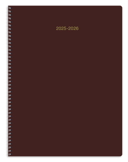 Front View of Black Triumph® Calendars Academic Monthly Planner