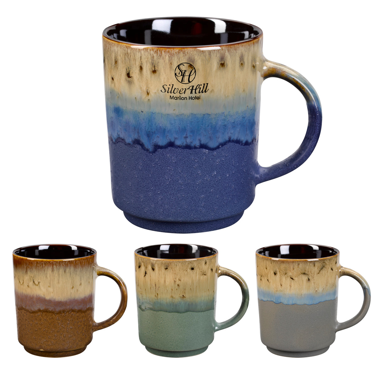 BLUE 16 Oz. Apache Mug