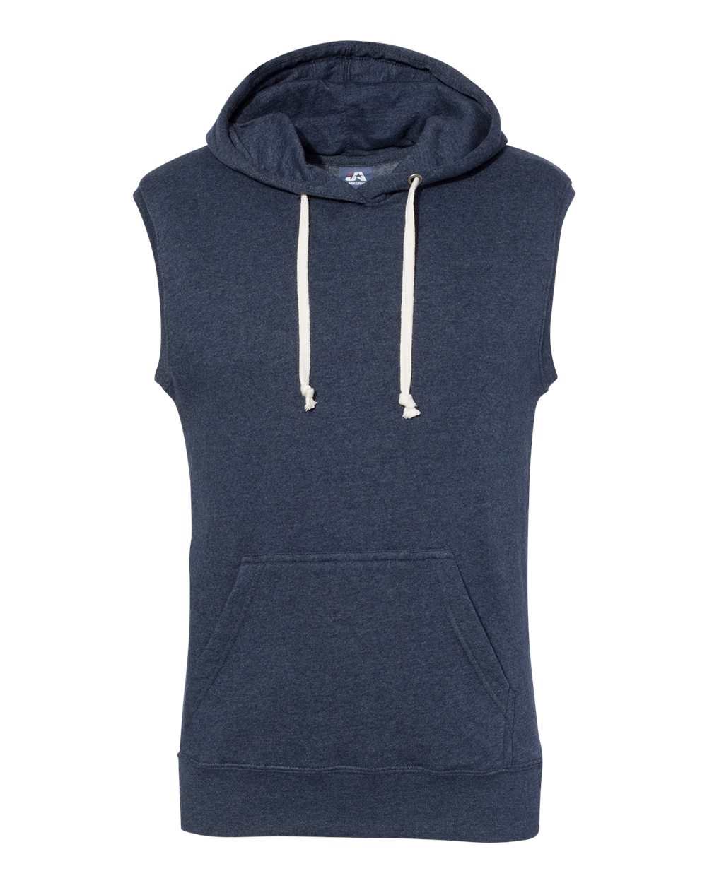 Men's Triblend Sleeveless Hooded Sweatshirt - 8877