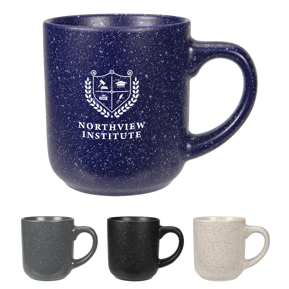 BLACK 14 Oz. Speckled Matte Ceramic Mug