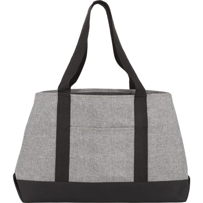 Front View of Gray Excel Sport Leisure Tote