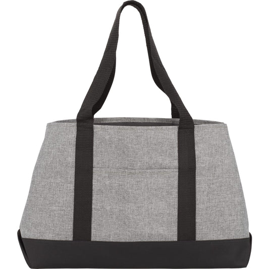 Front View of Gray Excel Sport Leisure Tote