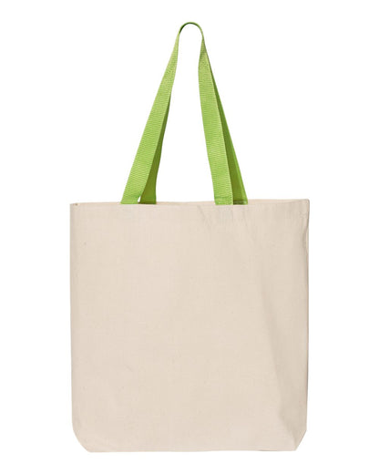 11L Canvas Tote with Contrast-Color Handles - Q4400