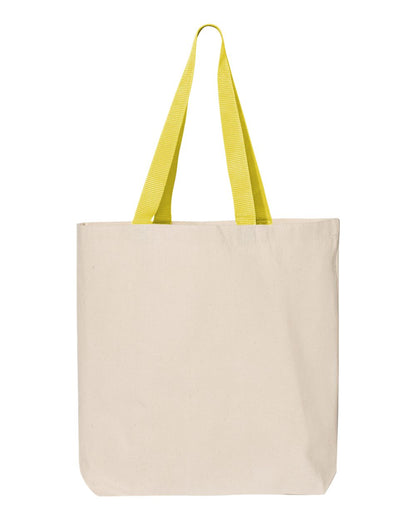 11L Canvas Tote with Contrast-Color Handles - Q4400