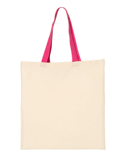 Economical Tote with Contrast-Color Handles - QTB6000