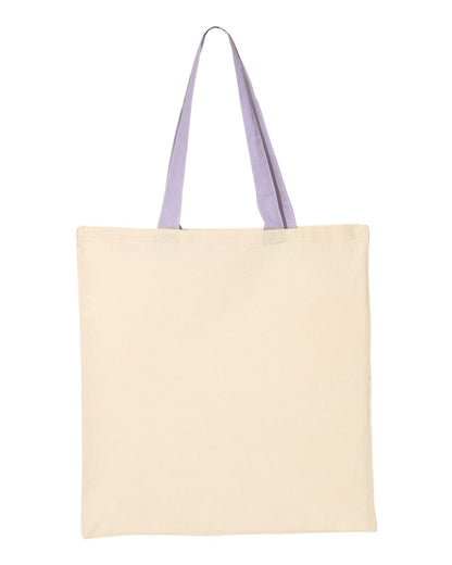 Economical Tote with Contrast-Color Handles - QTB6000