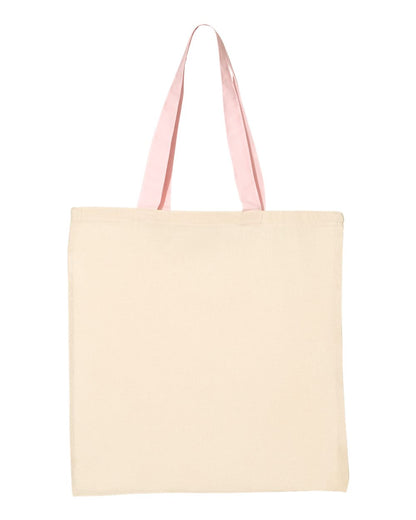 Economical Tote with Contrast-Color Handles - QTB6000