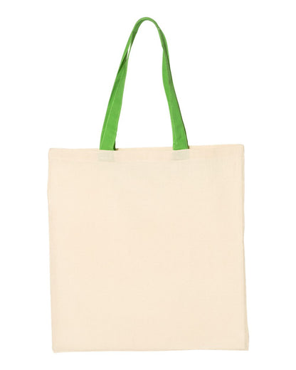 Economical Tote with Contrast-Color Handles - QTB6000